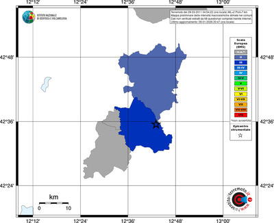 Mappa EMS - territori comuni