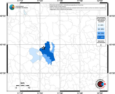 Mappa territorio comunale con almeno 3 questionari