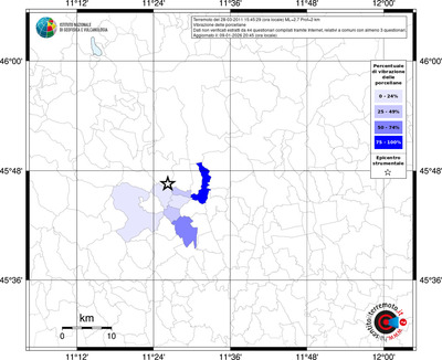 Mappa territorio comunale con almeno 3 questionari