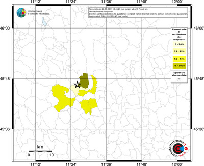 Mappa territorio comunale con almeno 3 questionari