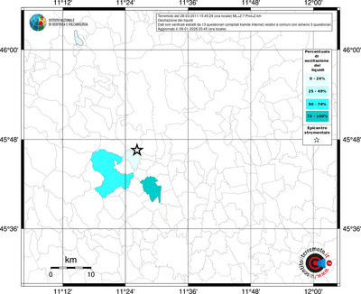 Mappa territorio comunale con almeno 3 questionari