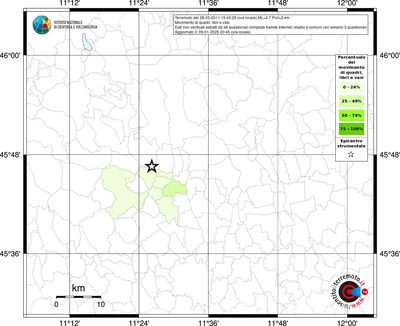 Mappa territorio comunale con almeno 3 questionari