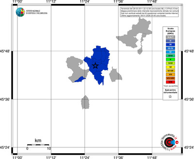 Mappa EMS - territori comuni