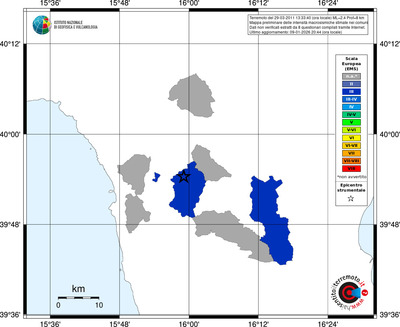 Mappa EMS - territori comuni