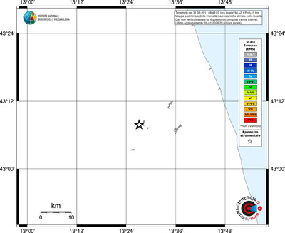 Mappa EMS - territori località