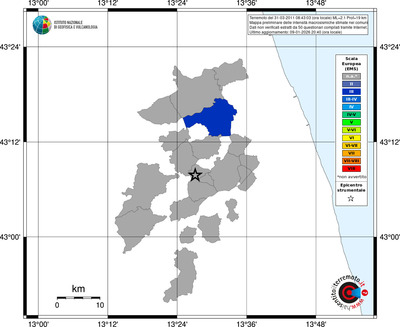 Mappa EMS - territori comuni