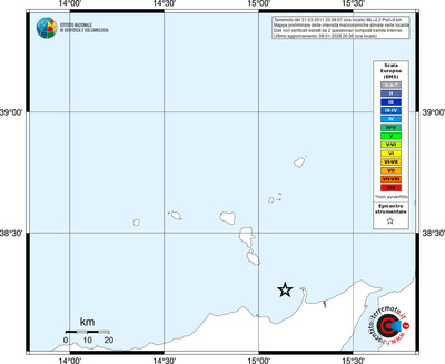 Mappa EMS - territori località