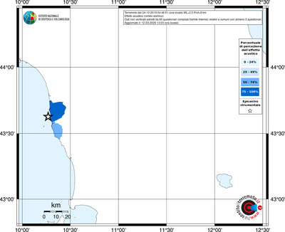 Mappa territorio comunale con almeno 3 questionari