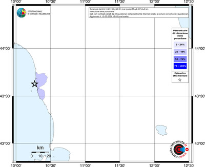 Mappa territorio comunale con almeno 3 questionari