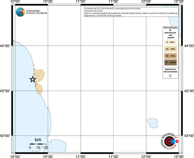 Mappa territorio comunale con almeno 3 questionari