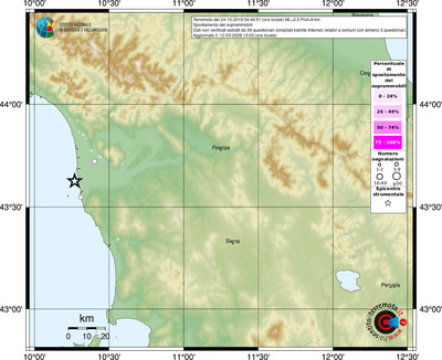 Mappa comuni con almeno 3 questionari