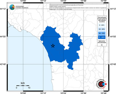 Mappa territorio comunale con almeno 3 questionari