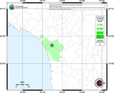 Mappa territorio comunale con almeno 3 questionari