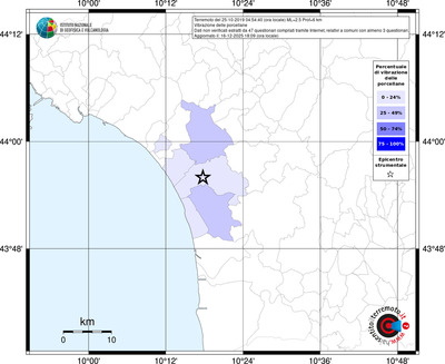 Mappa territorio comunale con almeno 3 questionari