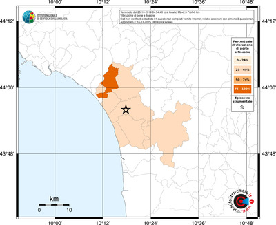 Mappa territorio comunale con almeno 3 questionari