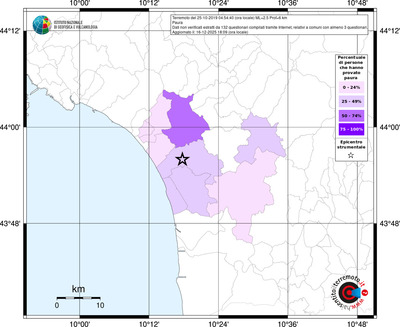 Mappa territorio comunale con almeno 3 questionari