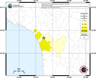 Mappa territorio comunale con almeno 3 questionari