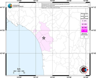 Mappa territorio comunale con almeno 3 questionari