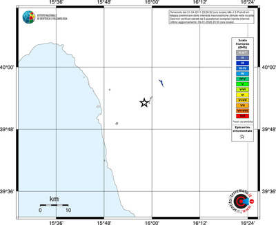 Mappa EMS - territori località