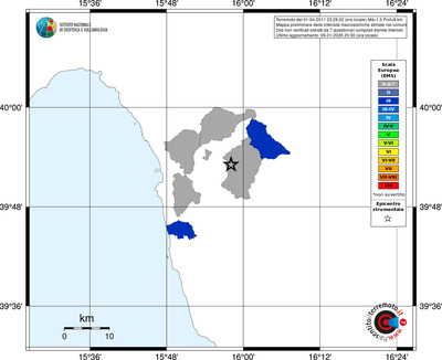 Mappa EMS - territori comuni
