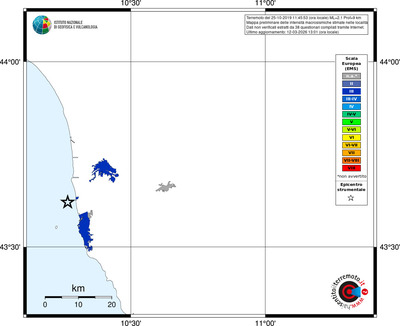 Mappa EMS - territori località