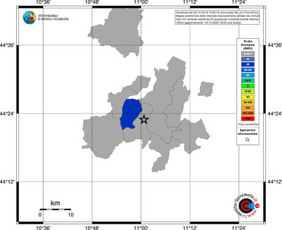 Mappa EMS - territori comuni