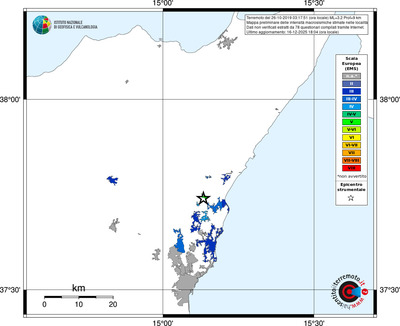 Mappa EMS - territori località