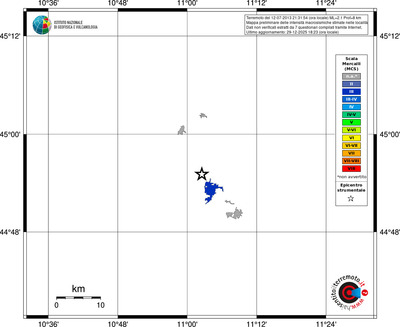 Mappa MCS - territori località