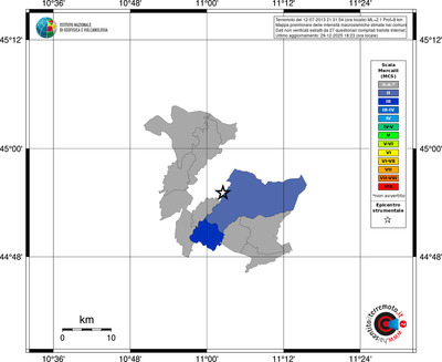 Mappa MCS - territori comuni