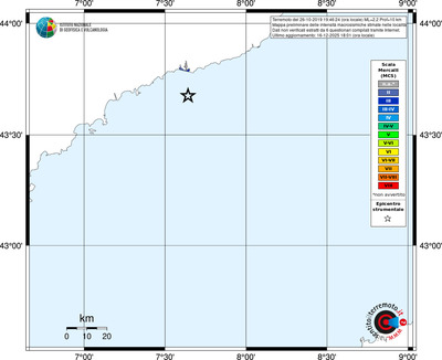 Mappa MCS - territori località