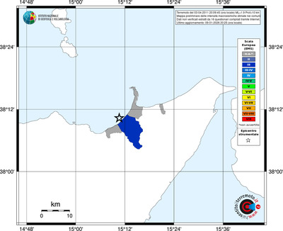 Mappa EMS - territori comuni