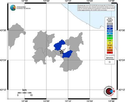 Mappa EMS - territori comuni