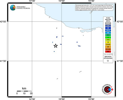 Mappa MCS - territori località