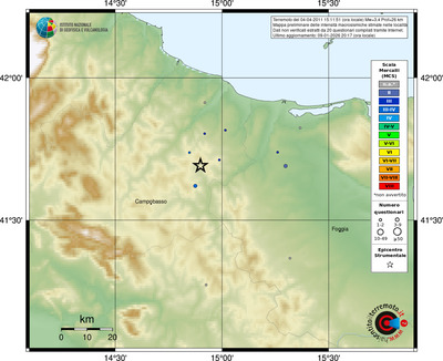 Mappa MCS - località