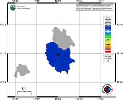 Mappa EMS - territori comuni