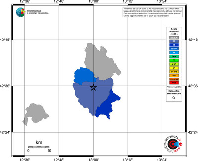 Mappa MCS - territori comuni