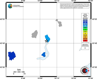 Mappa MCS - territori comuni