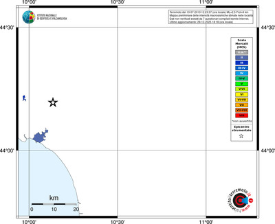 Mappa MCS - territori località