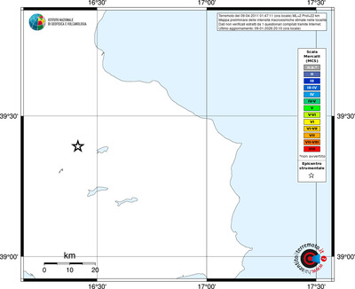 Mappa MCS - territori località