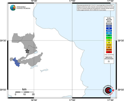 Mappa MCS - territori comuni