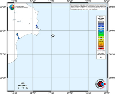 Mappa EMS - territori località