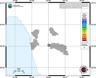 Mappa EMS - territori comuni