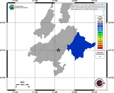 Mappa EMS - territori comuni