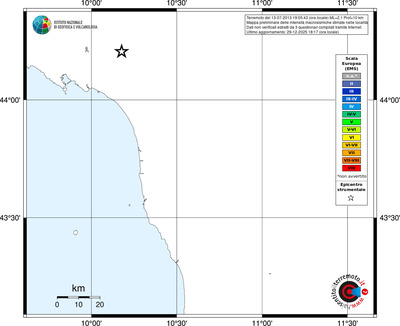 Mappa EMS - territori località
