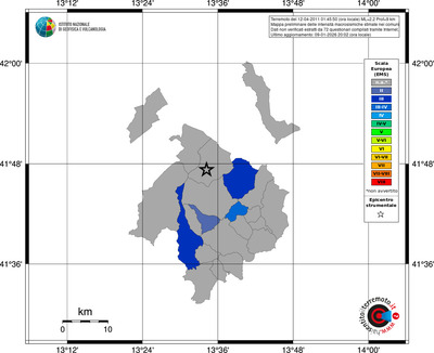 Mappa EMS - territori comuni