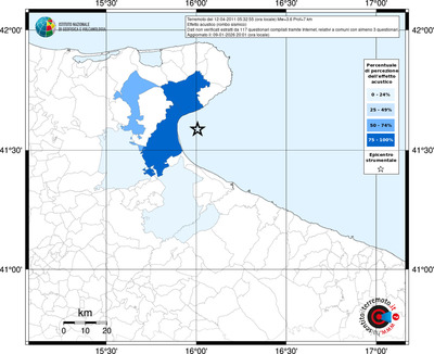 Mappa territorio comunale con almeno 3 questionari
