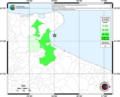 Mappa territorio comunale con almeno 3 questionari