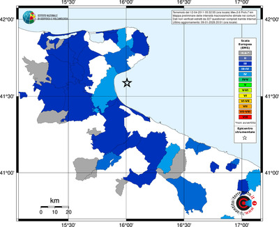 Mappa EMS - territori comuni