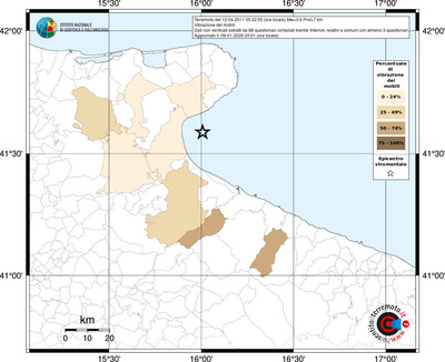 Mappa territorio comunale con almeno 3 questionari