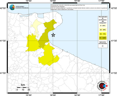 Mappa territorio comunale con almeno 3 questionari